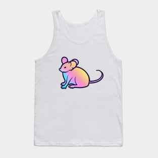 Mouse Pastel shades Shadow Silhouette Anime Style Collection No. 395 Tank Top